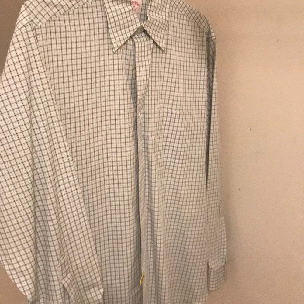 Brooks brothers men’s plaid dress shirt